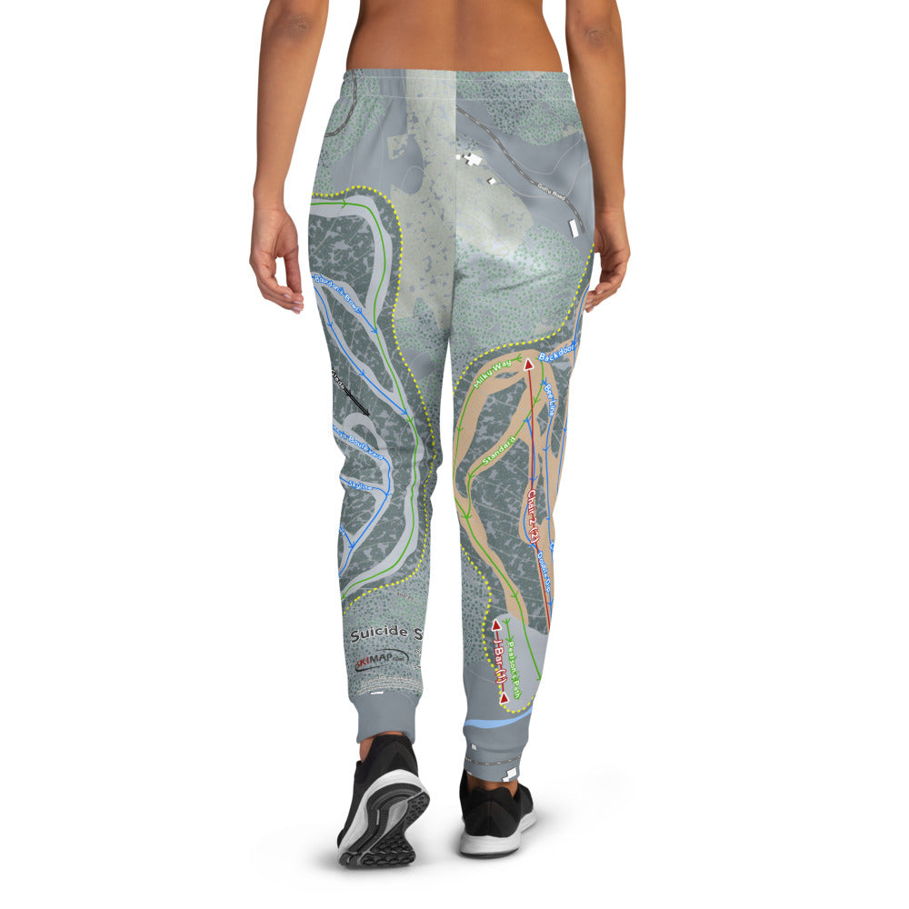 Suicide Six, Vermont Ski Trail Map Women's Mid-Layer - Powderaddicts