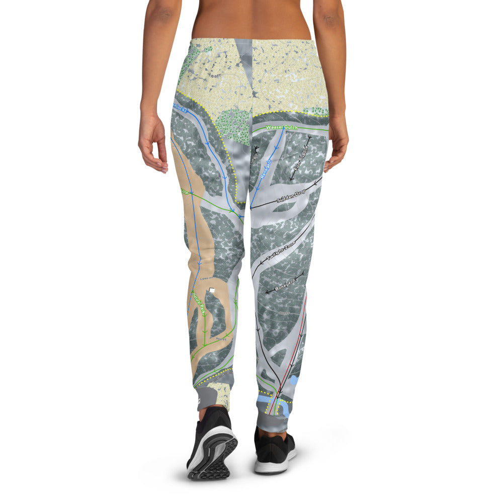 Marquette Mountain, Michigan Ski Trail Map Women's Mid-Layer - Powderaddicts