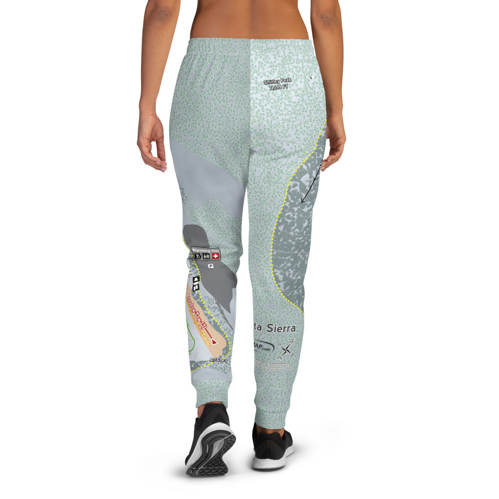 Alta Sierra, California Ski Trail Map Women's Mid-Layer - Powderaddicts