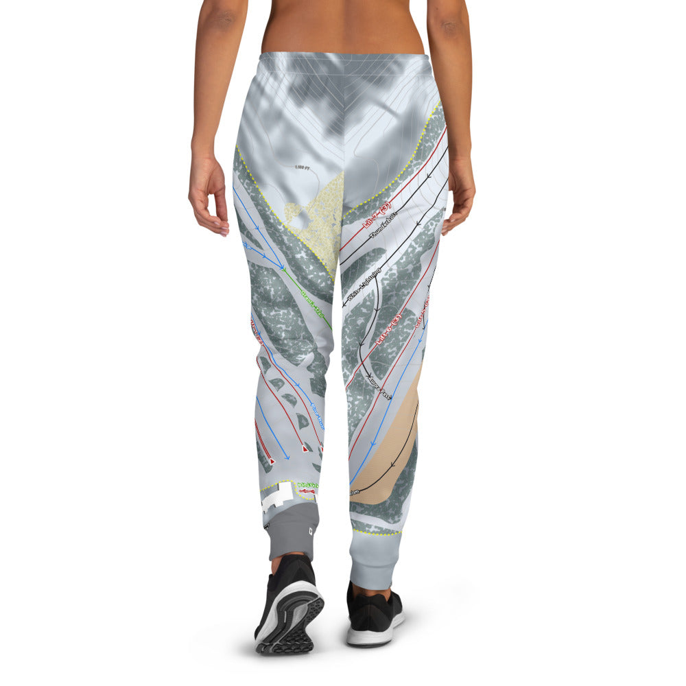 Mt Holly, Michigan Ski Trail Map Women's Mid-Layer - Powderaddicts