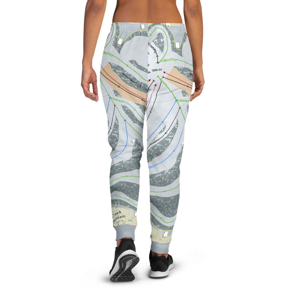 Shanty Creek Schuss Mtn, Michigan Ski Trail Map Women's Mid-Layer - Powderaddicts