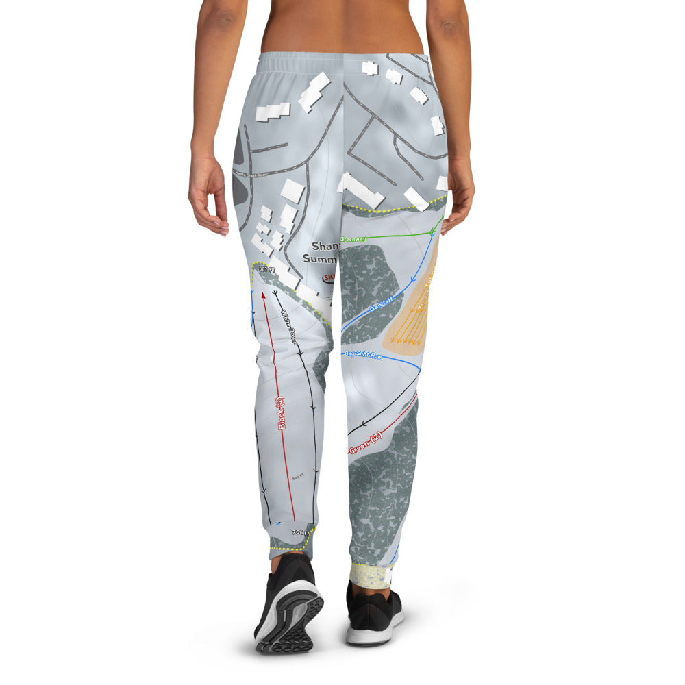 Shanty Creek Summit Mtn, Michigan Ski Trail Map Women's Mid-Layer - Powderaddicts