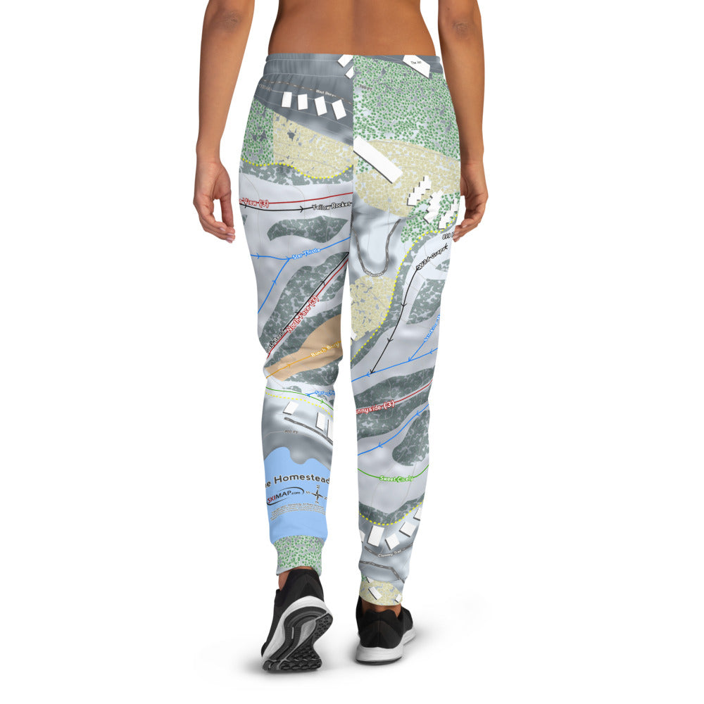 The Homestead, Michigan Ski Trail Map Women's Mid-Layer - Powderaddicts