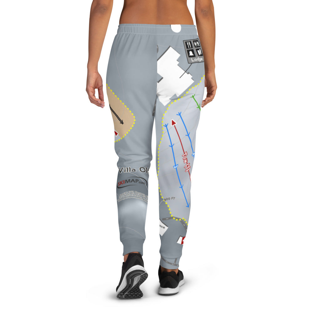 Villa Olivia, Illinois Ski Trail Map Women's Mid-Layer - Powderaddicts