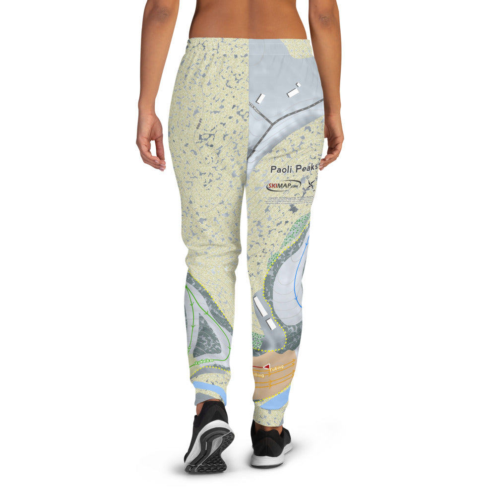 Paoli Peaks, Indiana Ski Trail Map Women's Mid-Layer - Powderaddicts