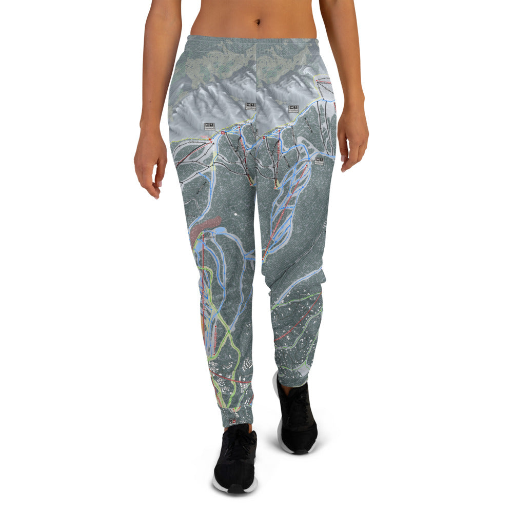 Telluride, Colorado Ski Trail Map Women's Mid-Layer - Powderaddicts