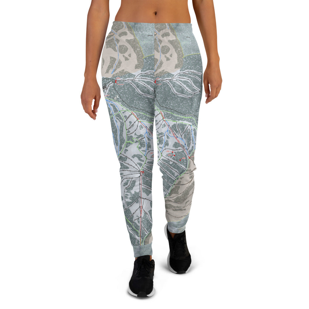 Powder Mountain, Utah Ski Trail Map Women's Mid-Layer