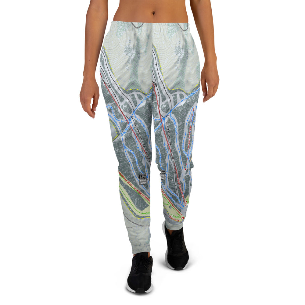 Wachusett, Massachusetts Ski Trail Map Women's Mid-Layer - Powderaddicts