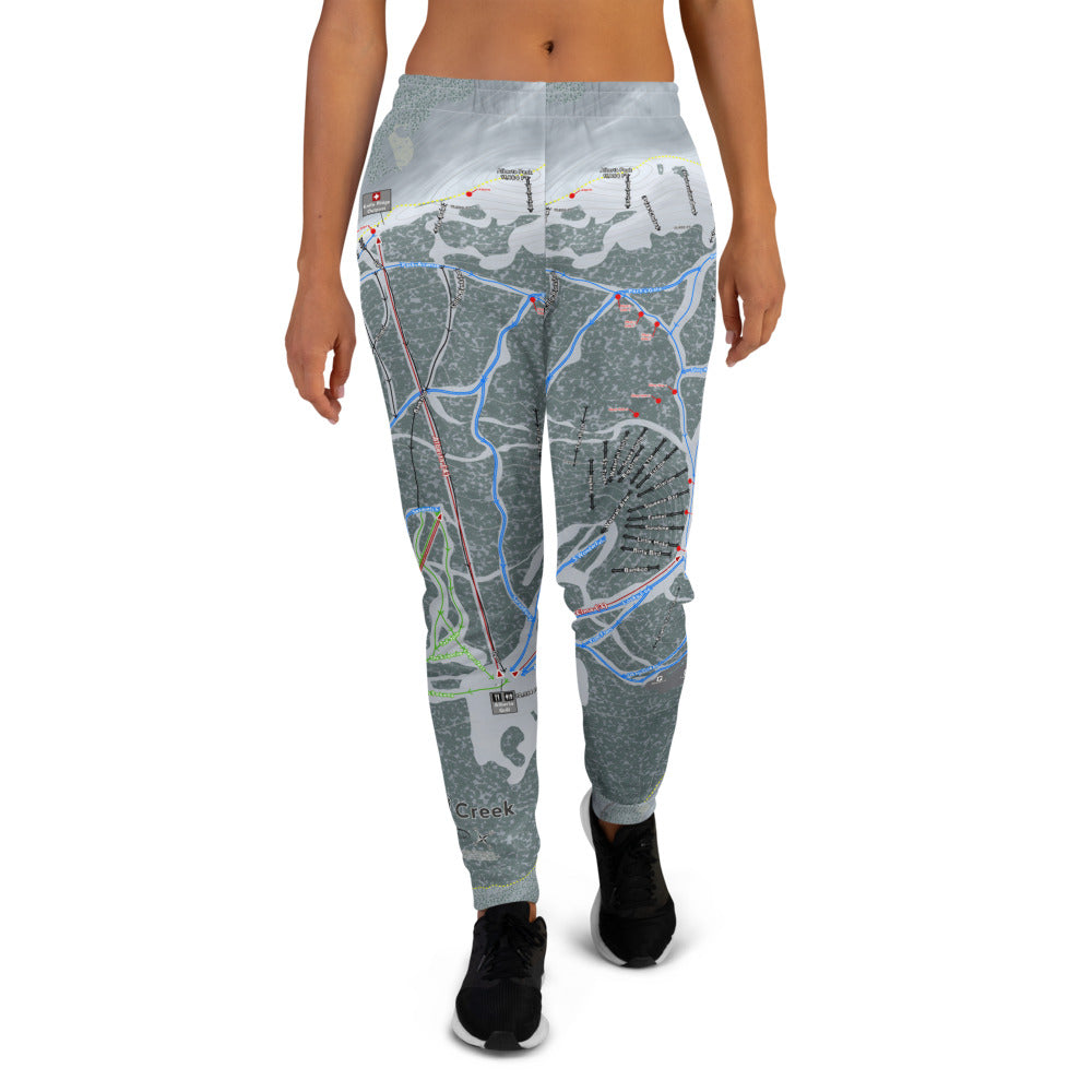 Wolf Creek, Colorado Ski Trail Map Women's Mid-Layer - Powderaddicts