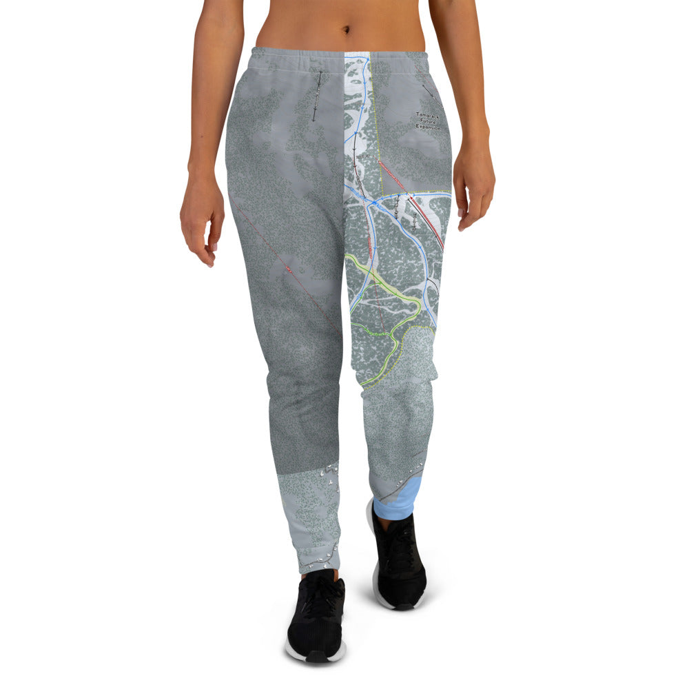 Tamarack, Idaho Ski Trail Map Women's Mid-Layer - Powderaddicts