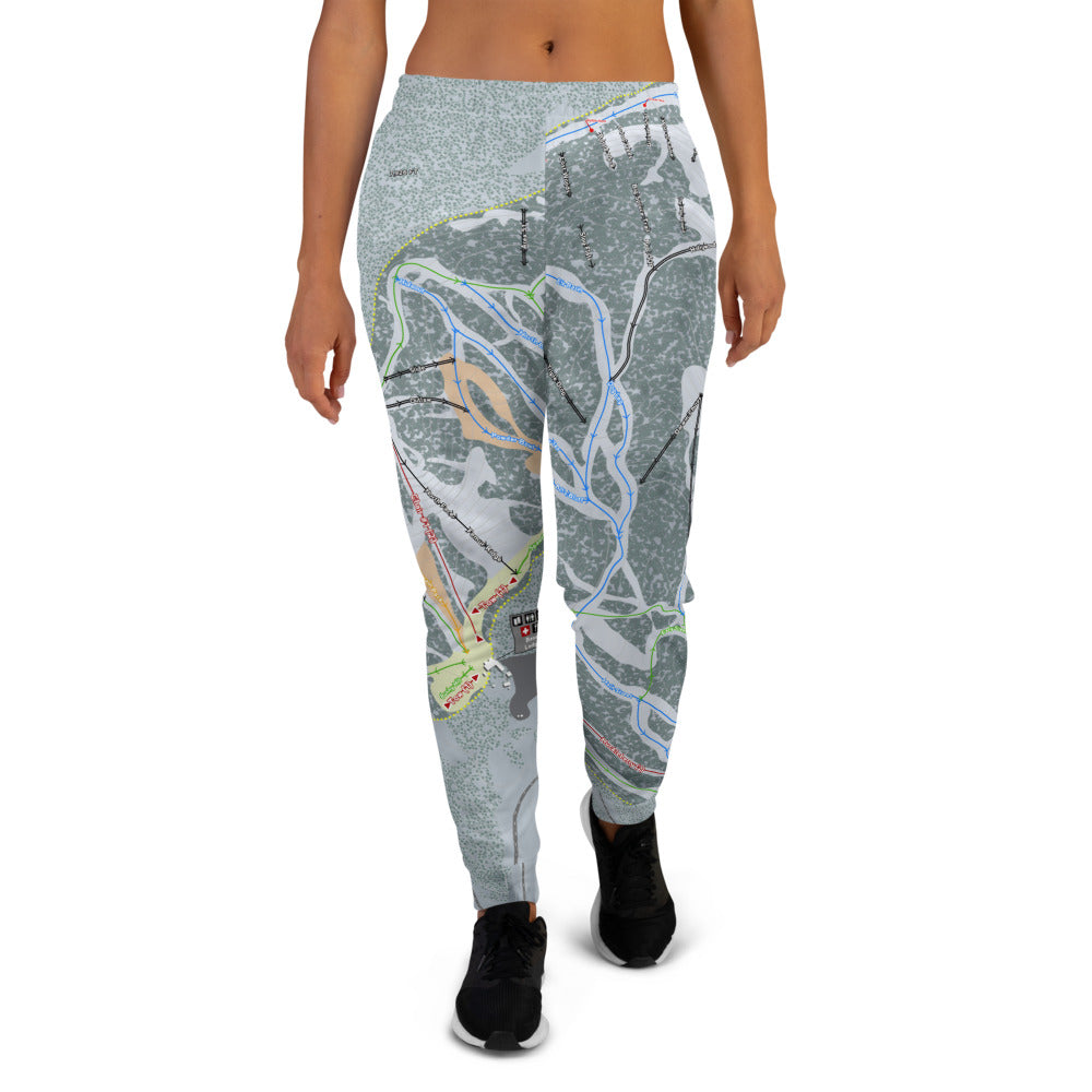 Lost Trail, Montana Ski Trail Map Women's Mid-Layer - Powderaddicts