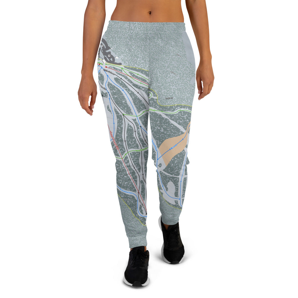 Blacktail, Montana Ski Trail Map Women's Mid-Layer - Powderaddicts