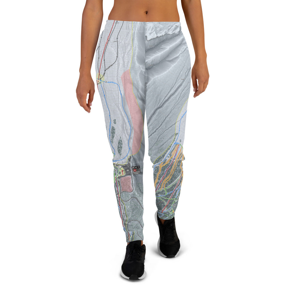 Timberline, Oregon Ski Trail Map Women's Mid-Layer - Powderaddicts