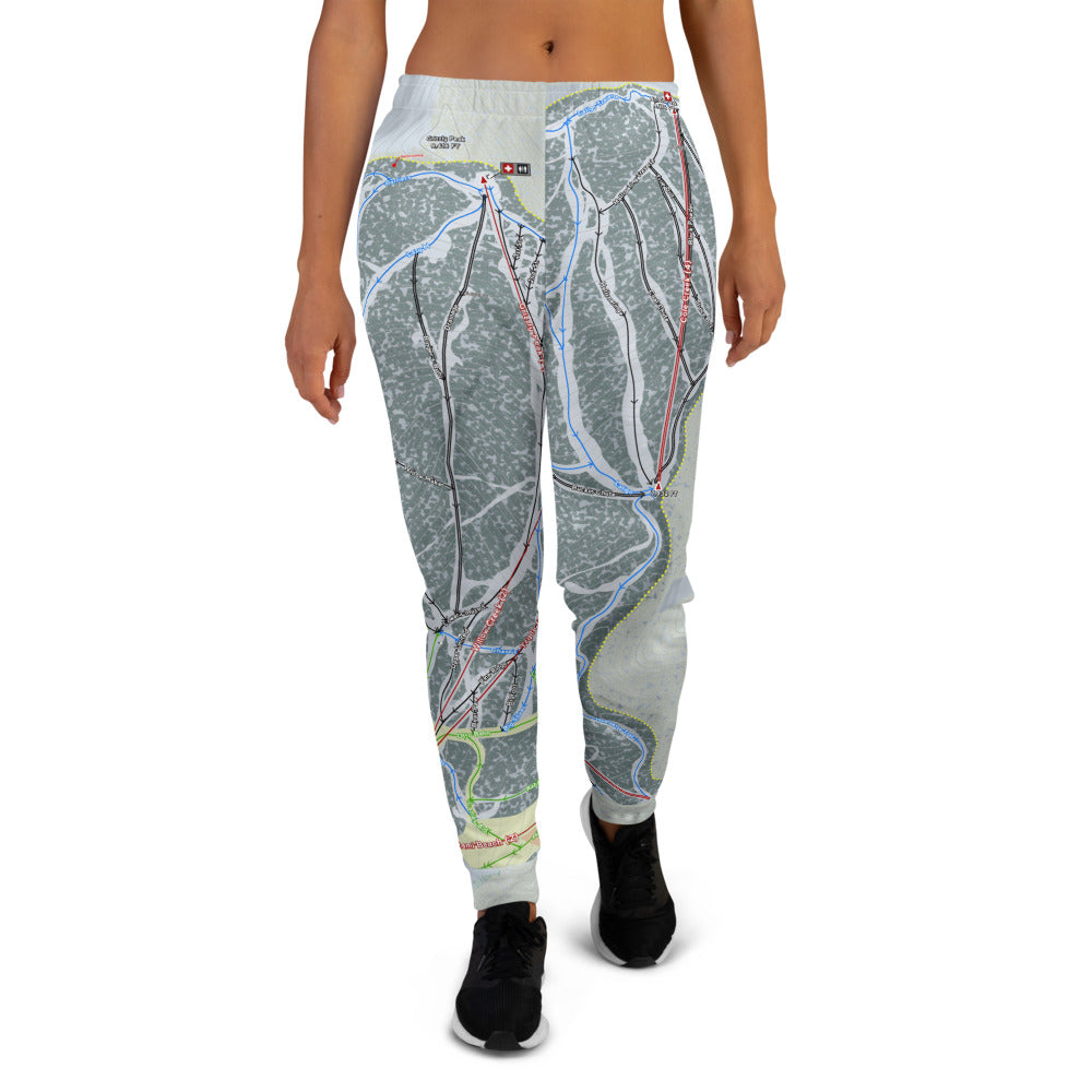 Red Lodge, Montana Ski Trail Map Women's Mid-Layer - Powderaddicts