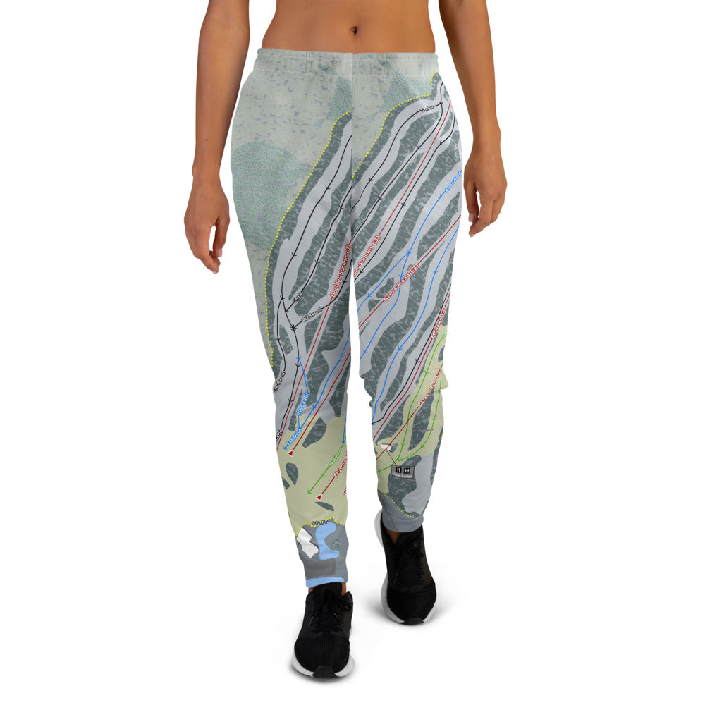 Mohawk Mountain, Connecticut Ski Trail Map Women's Mid-Layer - Powderaddicts