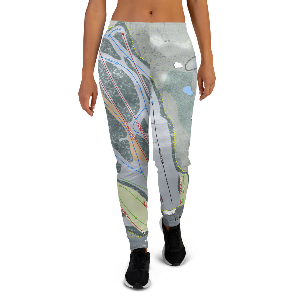 Mount Southington, Connecticut Ski Trail Map Women's Mid-Layer - Powderaddicts