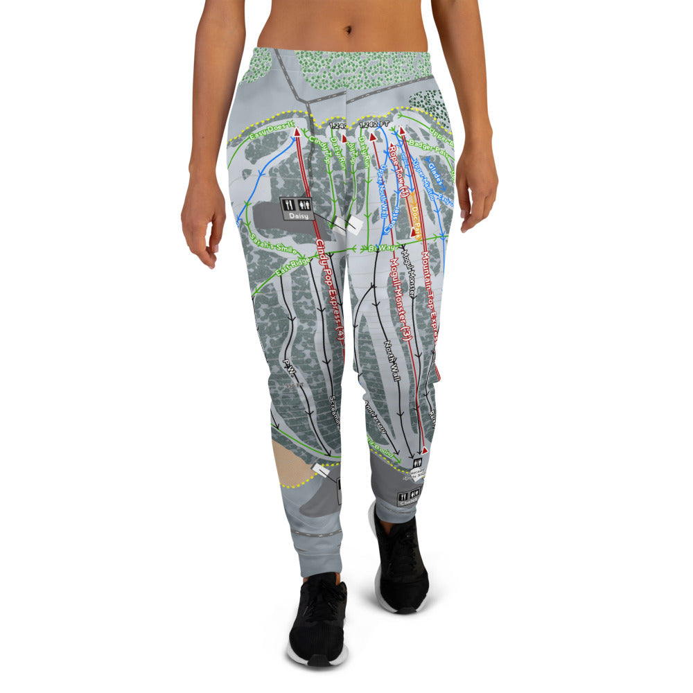 Cascade Mountain, Wisconsin Ski Trail Map Women's Mid-Layer - Powderaddicts