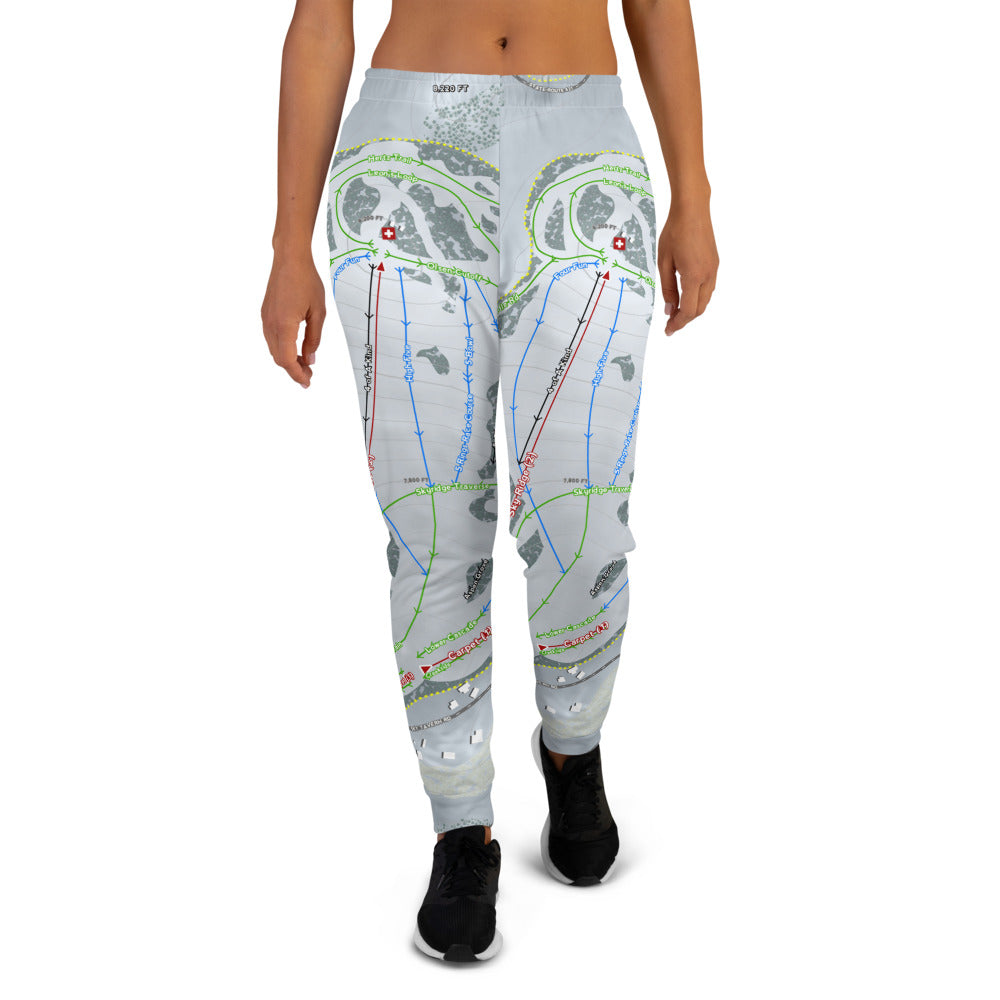 Sky Tavern, Nevada Ski Trail Map Women's Mid-Layer - Powderaddicts