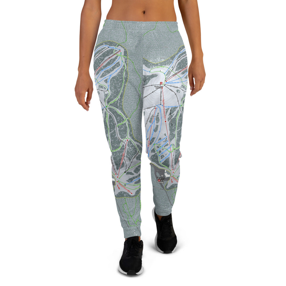 Hoodoo, Oregon Ski Trail Map Women's Mid-Layer - Powderaddicts