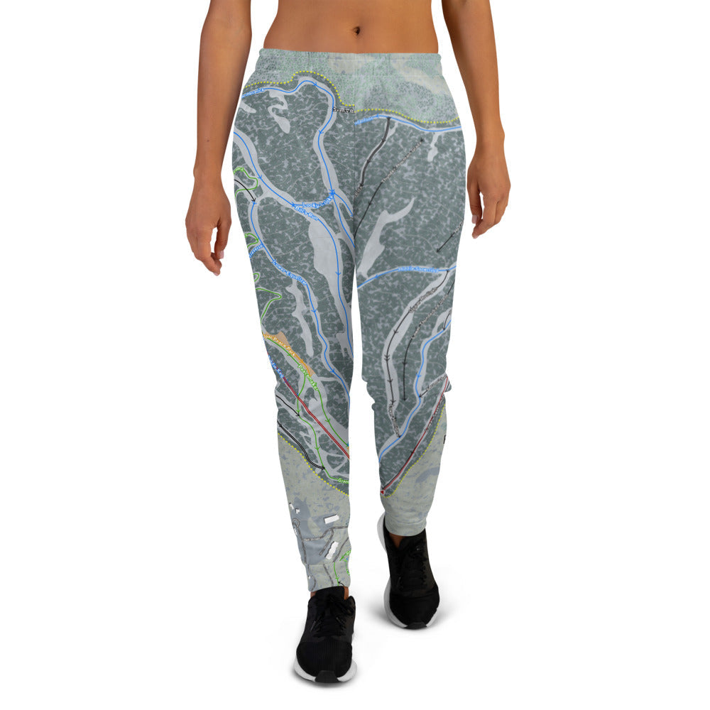 Powderhorn, Colorado Ski Trail Map Women's Mid-Layer - Powderaddicts