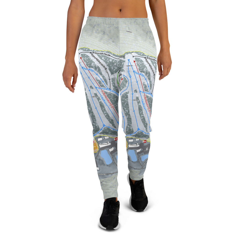 Roundtop, Pennsylvania Ski Trail Map Women's Mid-Layer - Powderaddicts
