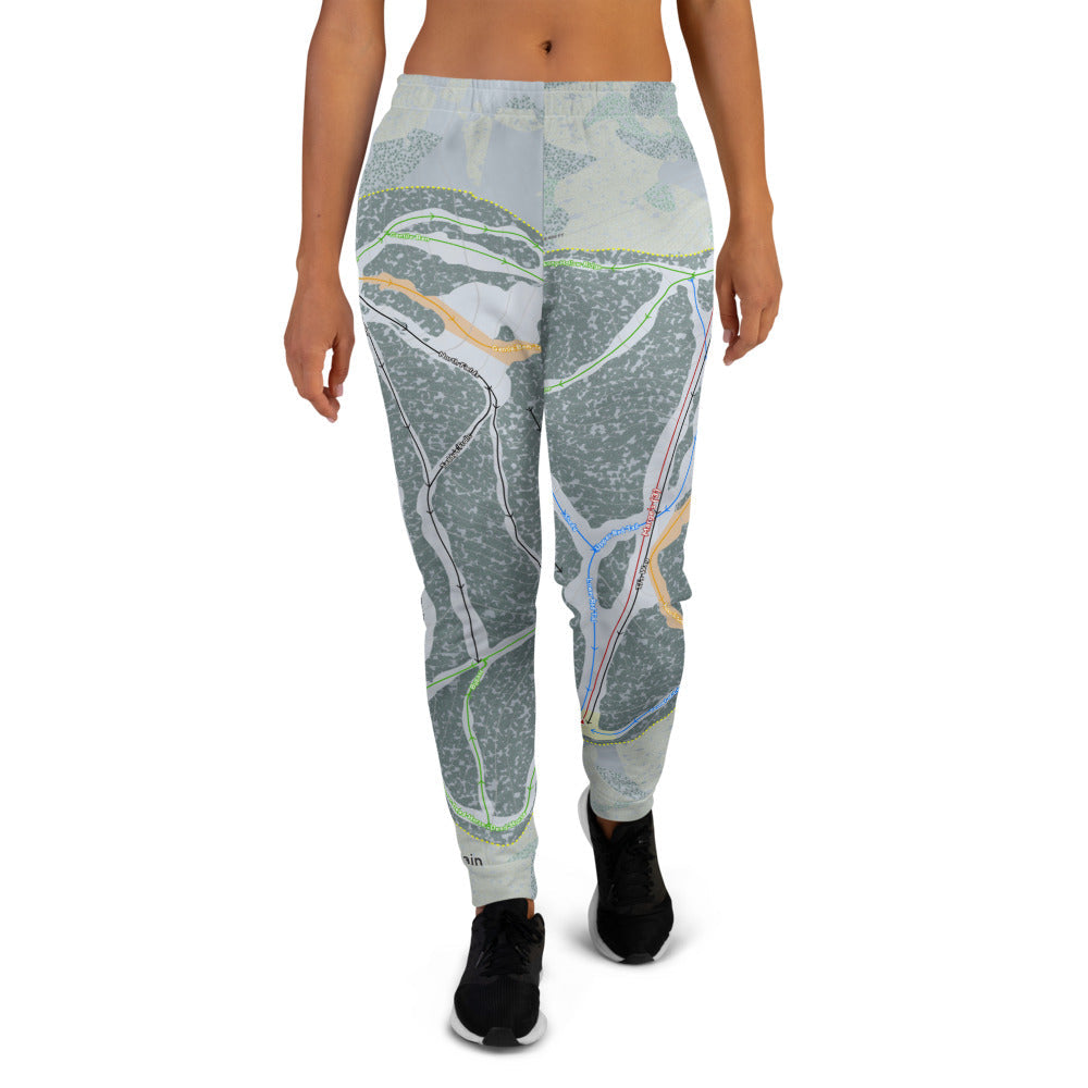 Beaver Mountain, Utah Ski Trail Map Women's Mid-Layer - Powderaddicts
