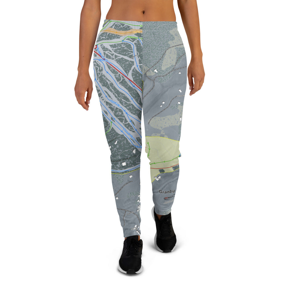 Granby Ranch, Colorado Ski Trail Map Women's Mid-Layer - Powderaddicts
