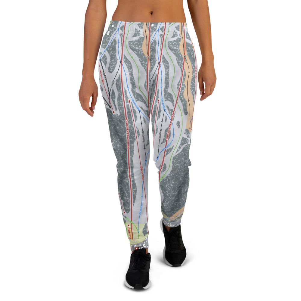 Snow Summit, California Ski Trail Map Women's Mid-Layer - Powderaddicts