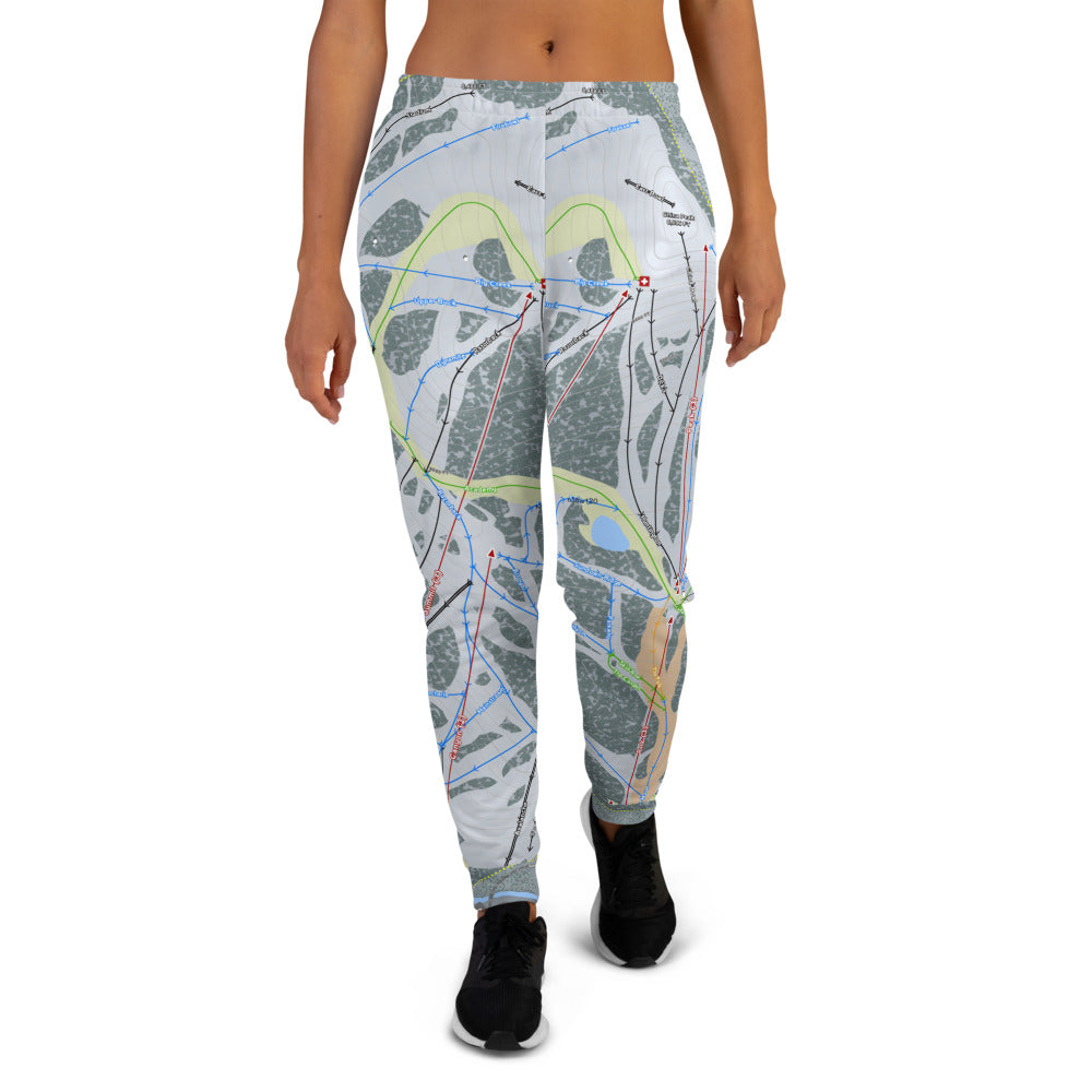 China Peak, California Ski Trail Map Women's Mid-Layer - Powderaddicts