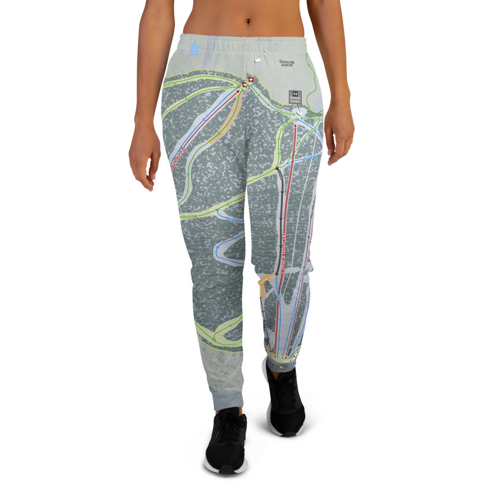 Bristol Mountain, New York Ski Trail Map Women's Mid-Layer - Powderaddicts