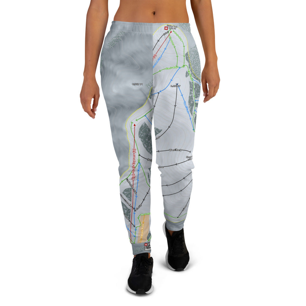 Soldier Mountain, Idaho Ski Trail Map Women's Mid-Layer - Powderaddicts