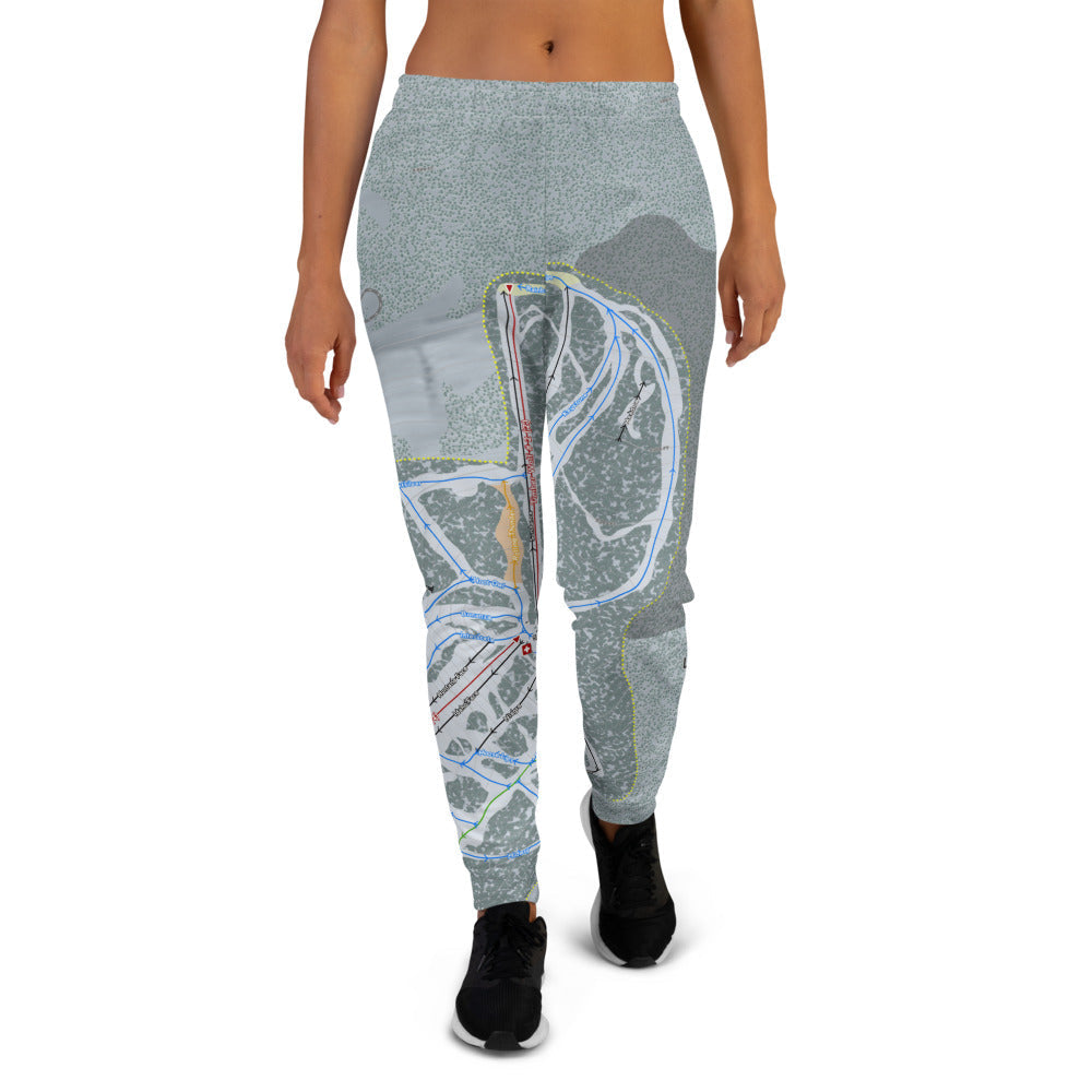 Lookout Pass, Idaho Ski Trail Map Women's Mid-Layer - Powderaddicts