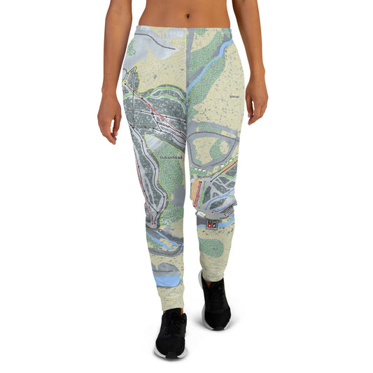 Big Snow, Michigan Ski Trail Map Women's Mid-Layer - Powderaddicts