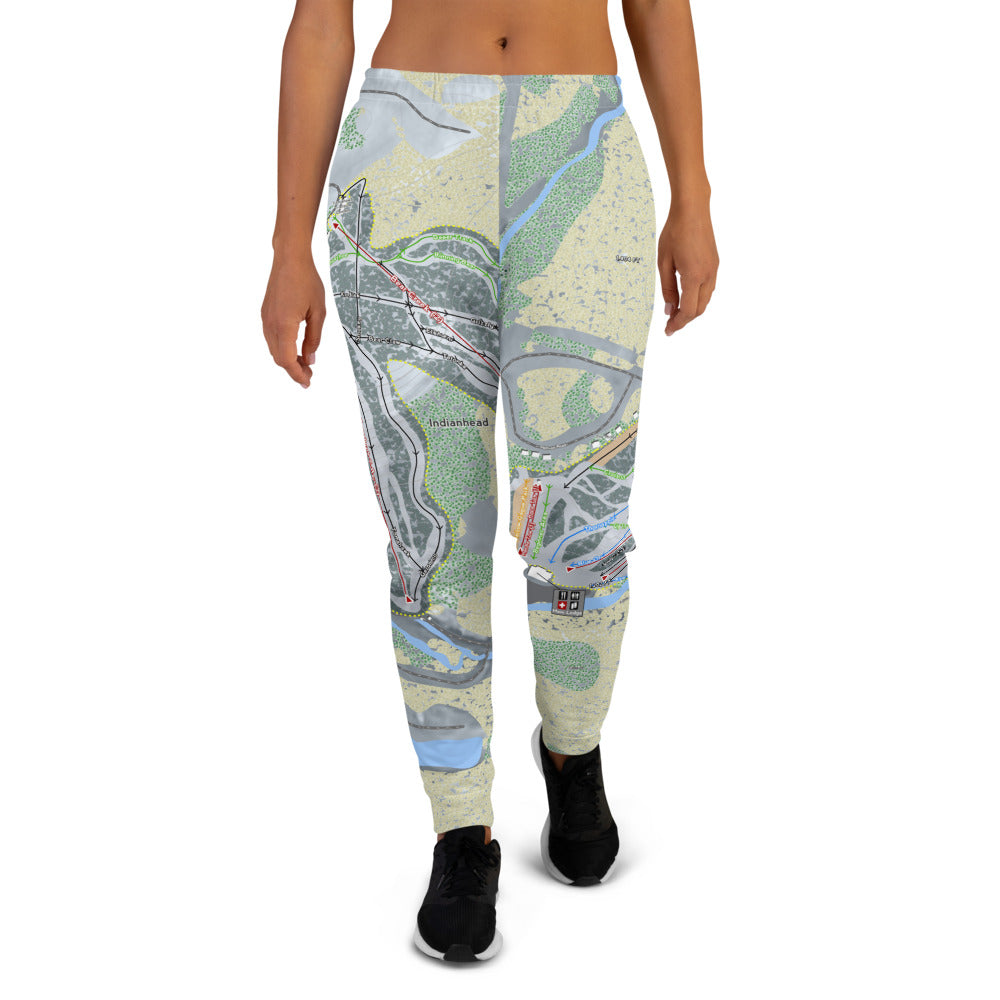 Big Snow, Michigan Ski Trail Map Women's Mid-Layer - Powderaddicts