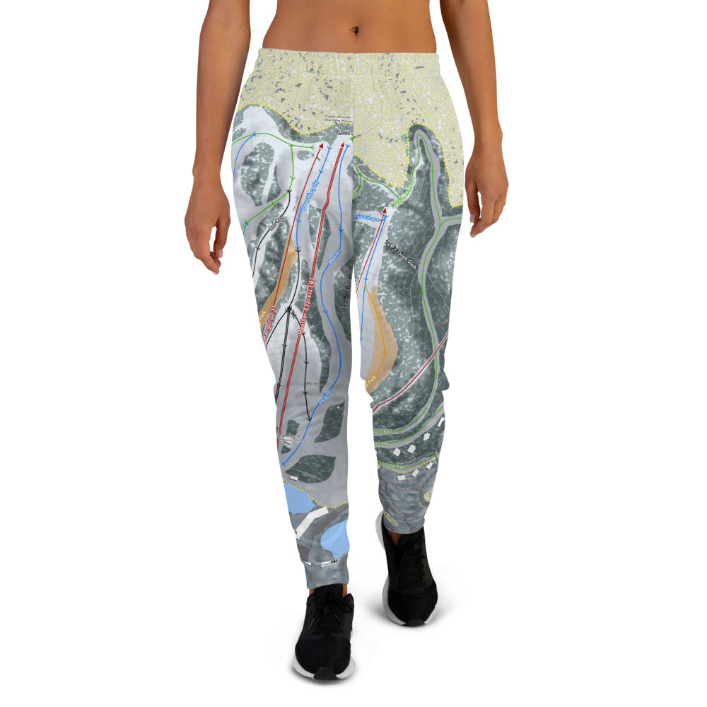 Boyne Highlands, Michigan Ski Trail Map Women's Mid-Layer - Powderaddicts