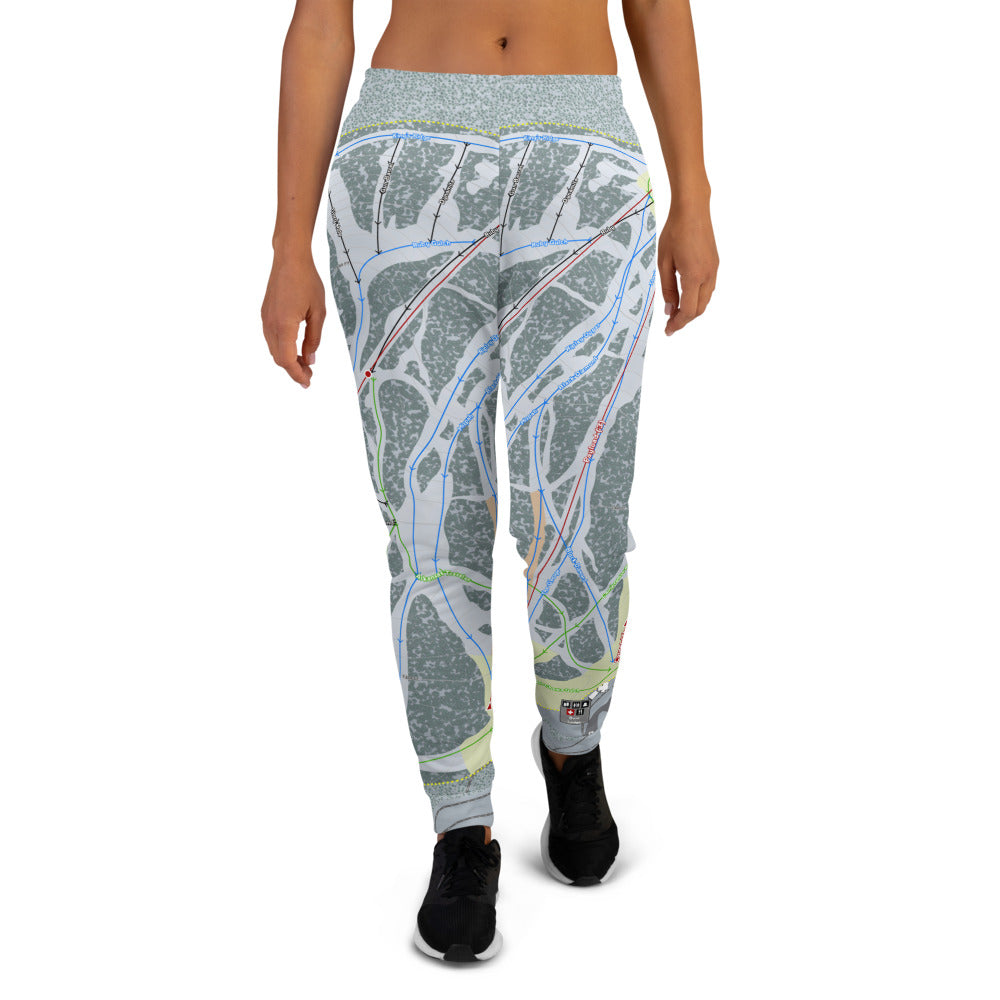 Showdown, Montana Ski Trail Map Women's Mid-Layer - Powderaddicts