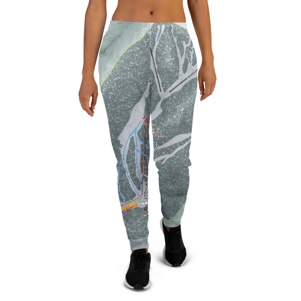 Lee Canyon, Nevada Ski Trail Map Women's Mid-Layer - Powderaddicts