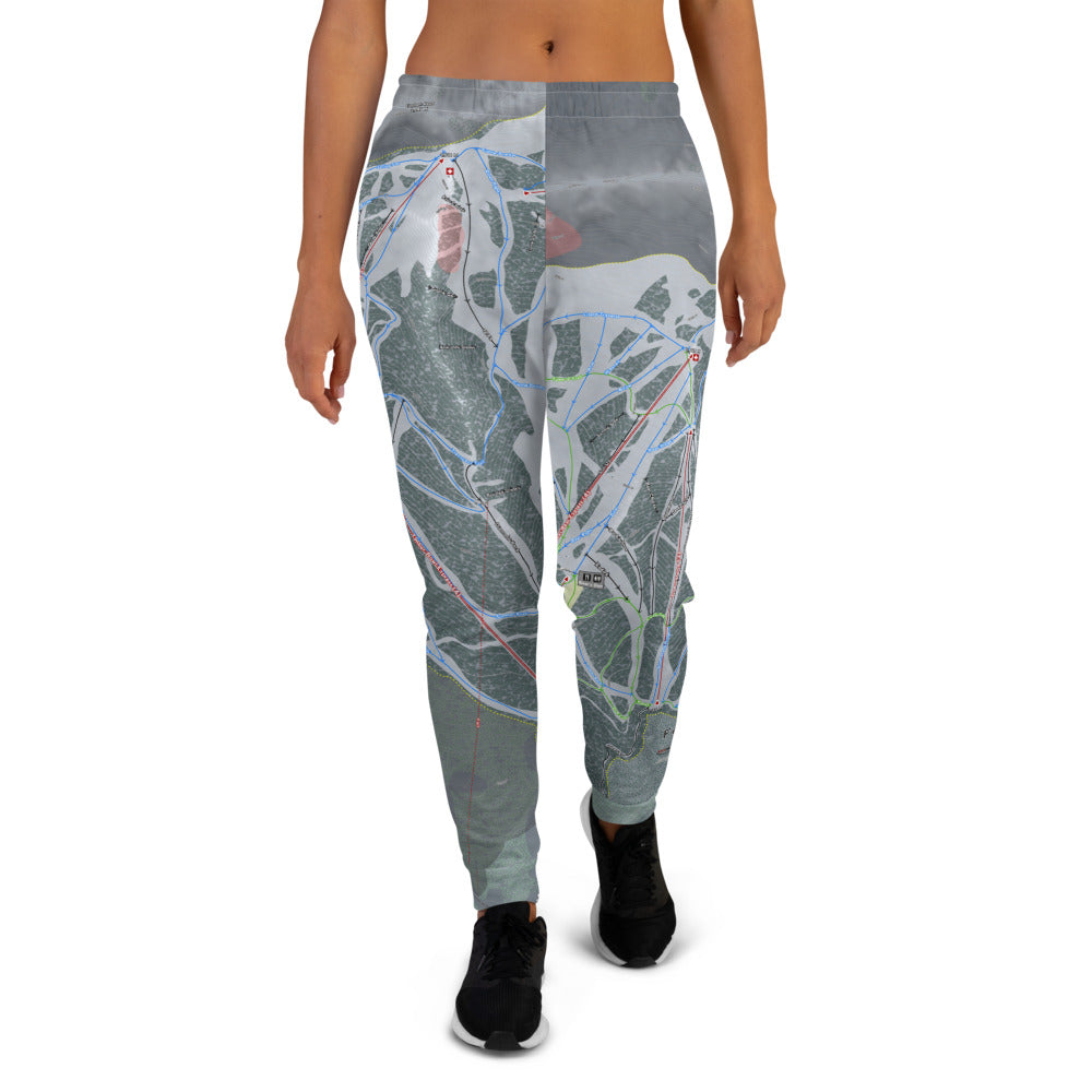 Fernie, British Columbia Ski Trail Map Women's Mid-Layer - Powderaddicts