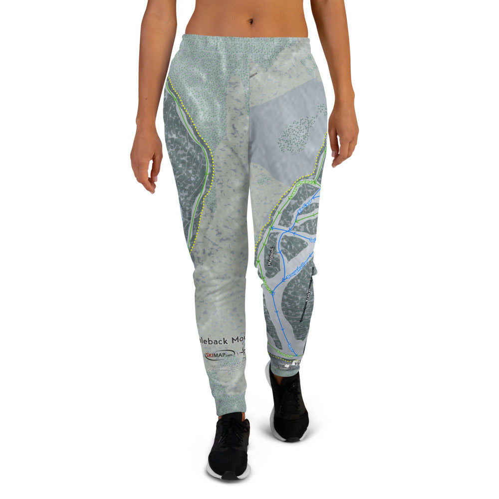 Whaleback Mountain, New Hampshire Ski Trail Map Women's Mid-Layer
