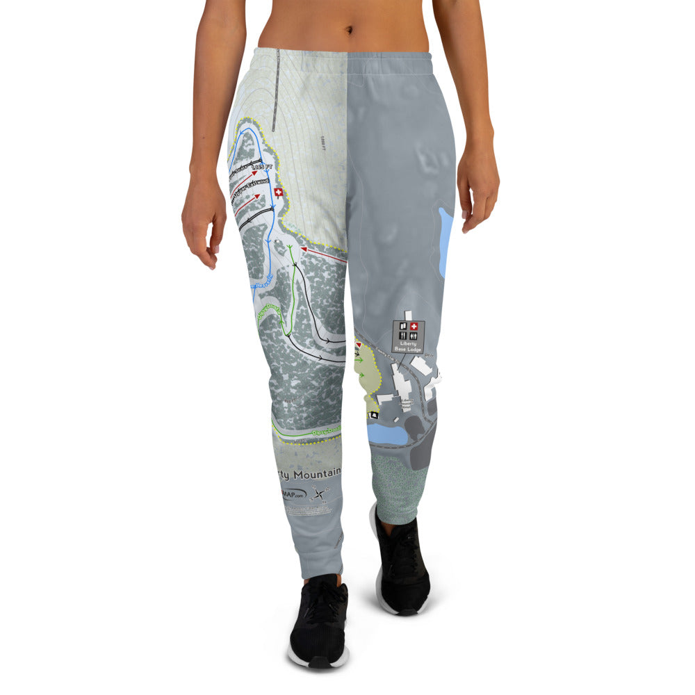 Liberty Mountain, Pennsylvania Ski Trail Map Women's Mid-Layer - Powderaddicts