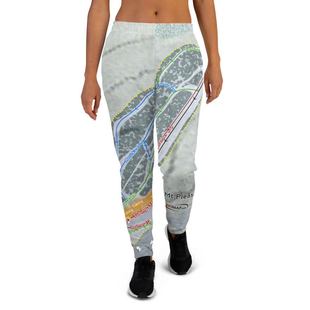 Mt Pleasant, Pennsylvania Ski Trail Map Women's Mid-Layer