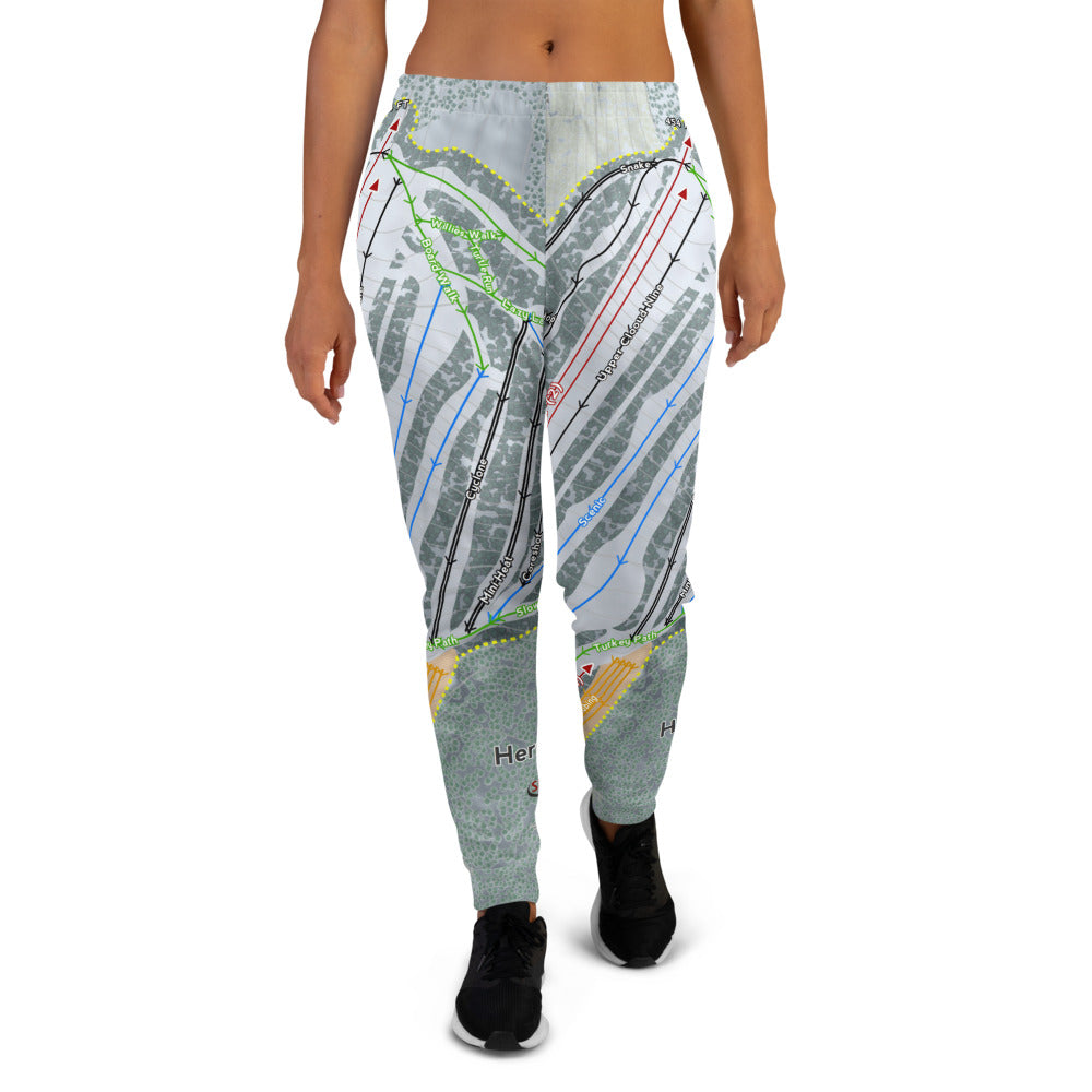 Hermon Mountain, Maine Ski Trail Map Women's Mid-Layer