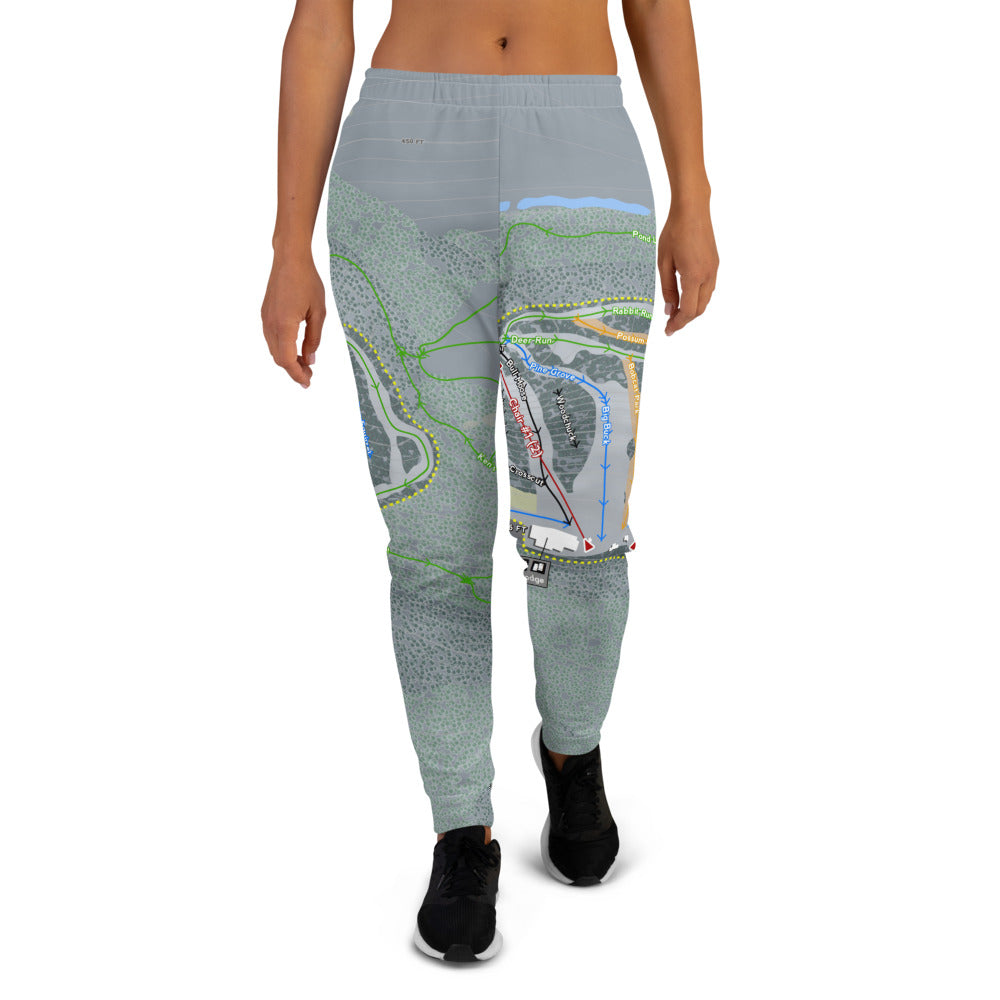 Lost Valley, Maine Ski Trail Map Women's Mid-Layer