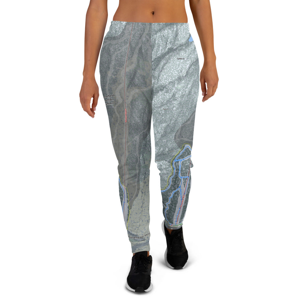 Moosehead Mountain, Maine Ski Trail Map Women's Mid-Layer - Powderaddicts