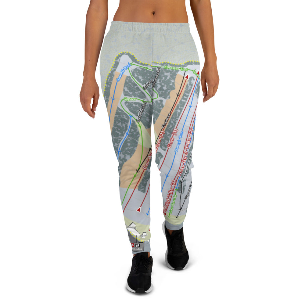 Ski Sawmill, Pennsylvania Ski Trail Map Women's Mid-Layer - Powderaddicts