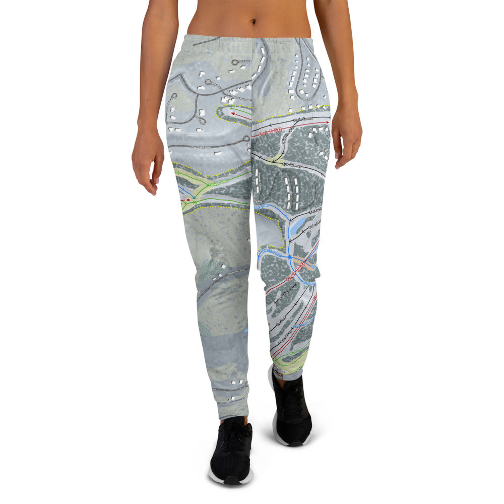 Wisp, Maryland Ski Trail Map Women's Mid-Layer - Powderaddicts