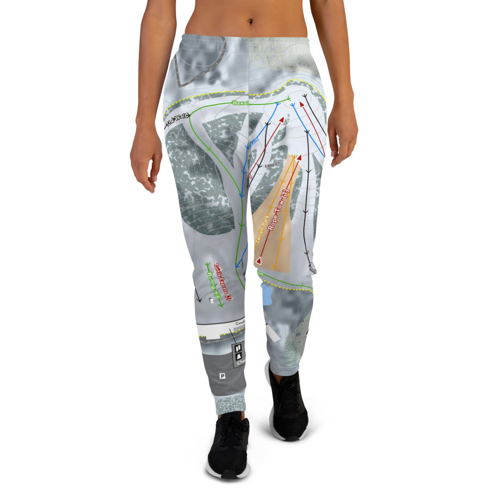Andes Tower, Minnesota Ski Trail Map Women's Mid-Layer - Powderaddicts
