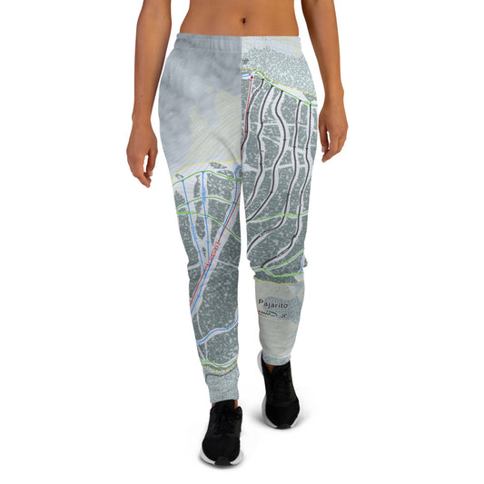 Pajarito, New Mexico Ski Trail Map Women's Mid-Layer - Powderaddicts