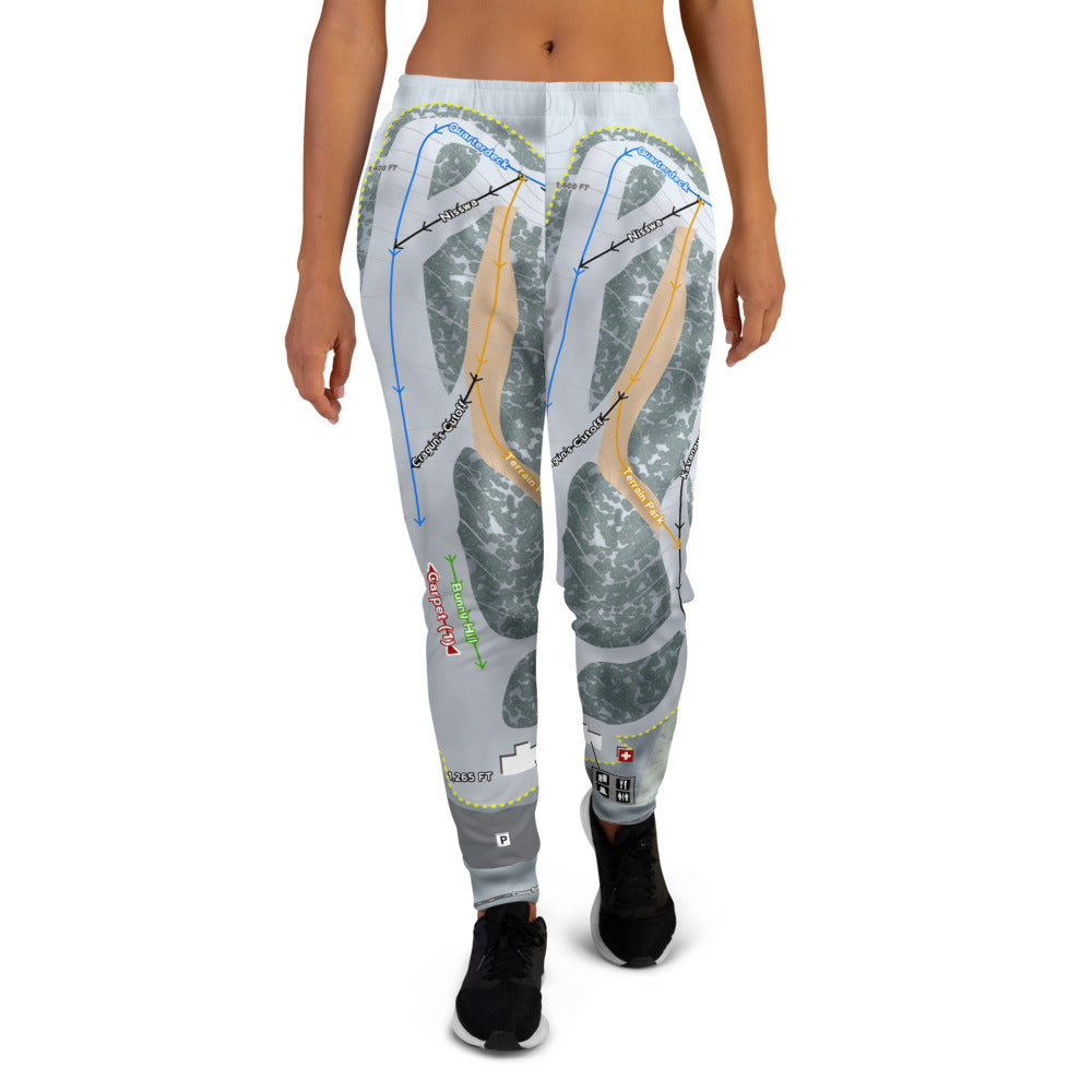 Mount Ski Gull, Minnesota Ski Trail Map Women's Mid-Layer
