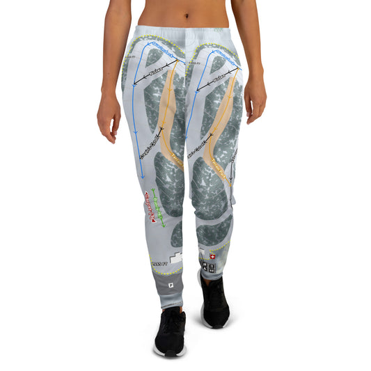 Mount Ski Gull, Minnesota Ski Trail Map Women's Mid-Layer - Powderaddicts